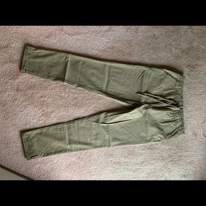 ASOS DESIGN skinny chino elastic waist light green